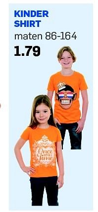 Aanbiedingen Kinder shirt - Huismerk - Action - Geldig van 15/04/2015 tot 21/04/2015 bij Action