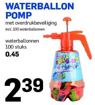Aanbiedingen Waterballon pomp - Huismerk - Action - Geldig van 15/04/2015 tot 21/04/2015 bij Action