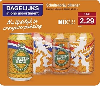 Aanbiedingen Schultenbräu pilsener roombotercakejes voorzien van oranje coating. 250 g - Schulten Brau - Geldig van 15/04/2015 tot 21/04/2015 bij Aldi