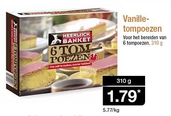 Aanbiedingen Vanille- tompoezen - Heerlijck Banket - Geldig van 15/04/2015 tot 21/04/2015 bij Aldi