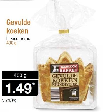 Aanbiedingen Gevulde koeken - Heerlijck Banket - Geldig van 15/04/2015 tot 21/04/2015 bij Aldi