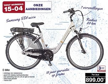 Aanbiedingen E-bike - E-Bike - Geldig van 15/04/2015 tot 21/04/2015 bij Aldi