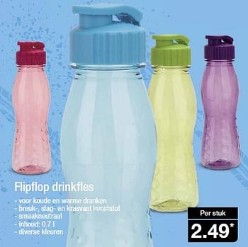 Aanbiedingen Flipflop drinkfles - Huismerk - Aldi - Geldig van 15/04/2015 tot 21/04/2015 bij Aldi