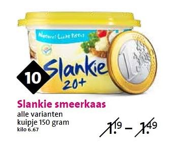 Aanbiedingen Slankie smeerkaas - Slankie - Geldig van 15/04/2015 tot 21/04/2015 bij C1000