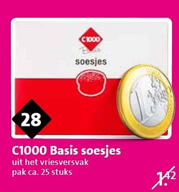 Aanbiedingen C1000 basis soesjes - Huismerk - C1000 Supermarkten - Geldig van 15/04/2015 tot 21/04/2015 bij C1000