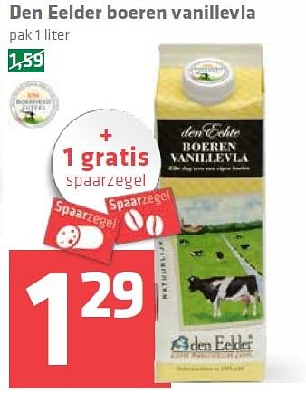 Aanbiedingen Den eelder boeren vanillevla - Den Eelder - Geldig van 16/04/2015 tot 22/04/2015 bij Spar