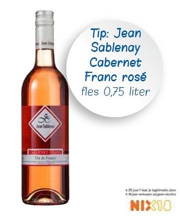 Aanbiedingen Jean sablenay cabernet franc rosé - Rosé wijnen - Geldig van 16/04/2015 tot 22/04/2015 bij Spar