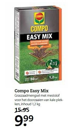Aanbiedingen Compo easy mix - Compo - Geldig van 13/04/2015 tot 26/04/2015 bij Boerenbond