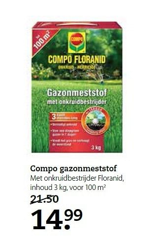 Aanbiedingen Compo gazonmeststof - Compo - Geldig van 13/04/2015 tot 26/04/2015 bij Boerenbond