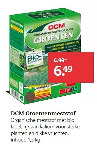 Aanbiedingen Dcm groentenmeststof - DCM - Geldig van 13/04/2015 tot 26/04/2015 bij Boerenbond