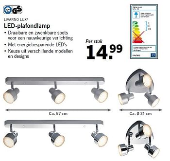Aanbiedingen Livarno lux led-plafondlamp - livarnolux - Geldig van 20/04/2015 tot 22/04/2015 bij Lidl