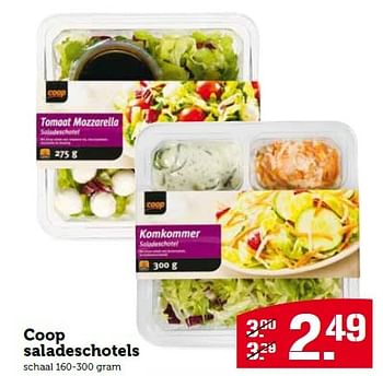 Aanbiedingen Coop saladeschotels - Huismerk - Coop - Geldig van 20/04/2015 tot 26/04/2015 bij Coop