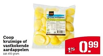 Aanbiedingen Coop kruimige of vastkokende aardappelen - Huismerk - Coop - Geldig van 20/04/2015 tot 26/04/2015 bij Coop