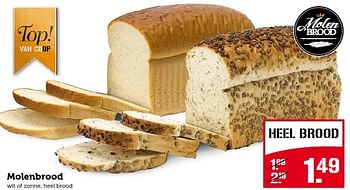 Aanbiedingen Molenbrood wit of zonne, heel brood - Huismerk - Coop - Geldig van 20/04/2015 tot 26/04/2015 bij Coop