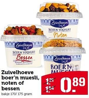 Aanbiedingen Zuivelhoeve boer`n muesli, noten of bessen - Huismerk - Coop - Geldig van 20/04/2015 tot 26/04/2015 bij Coop