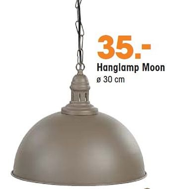 Aanbiedingen Hanglamp moon - Huismerk - Kwantum - Geldig van 13/04/2015 tot 26/04/2015 bij Kwantum