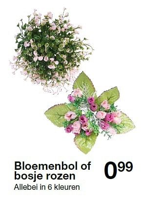 Aanbiedingen Bloemenbol of bosje rozen - Huismerk - Zeeman  - Geldig van 25/04/2015 tot 02/05/2015 bij Zeeman