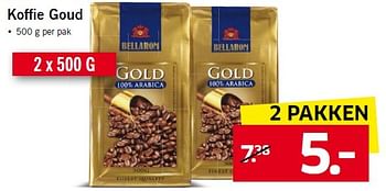 Aanbiedingen Koffie goud - Bellarom - Geldig van 20/04/2015 tot 26/04/2015 bij Lidl