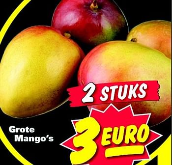 Aanbiedingen Grote mango`s - Huismerk - Nettorama - Geldig van 20/04/2015 tot 26/04/2015 bij Nettorama