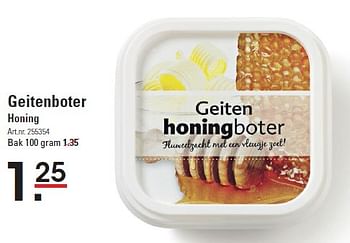 Aanbiedingen Geitenboter honing - Huismerk - Sligro - Geldig van 09/04/2015 tot 27/04/2015 bij Sligro