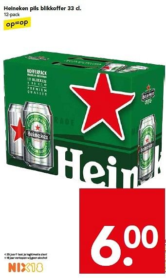 Aanbiedingen Heineken pils blikkoffer - Heineken - Geldig van 26/04/2015 tot 02/05/2015 bij Deen Supermarkten