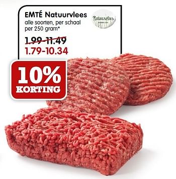 Aanbiedingen Emté natuurvlees - Huismerk - Em-té - Geldig van 26/04/2015 tot 02/05/2015 bij Em-té