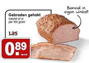 Aanbiedingen Gebraden gehakt naturel of ui - Huismerk - Em-té - Geldig van 26/04/2015 tot 02/05/2015 bij Em-té