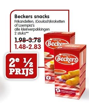 Aanbiedingen Beckers snacks - Beckers - Geldig van 26/04/2015 tot 02/05/2015 bij Em-té