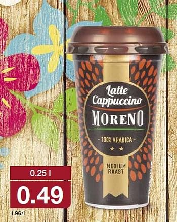 Aanbiedingen Latte cappuccino - Moreno - Geldig van 22/04/2015 tot 28/04/2015 bij Aldi