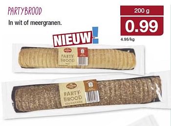 Aanbiedingen Partybrood in wit of meergranen - De Afbakker - Geldig van 22/04/2015 tot 28/04/2015 bij Aldi