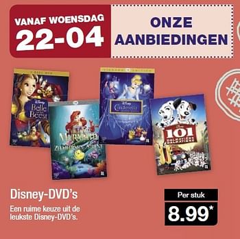 Aanbiedingen Disney-dvd`s een ruime keuze uit de leukste disney-dvd`s - Disney - Geldig van 22/04/2015 tot 28/04/2015 bij Aldi