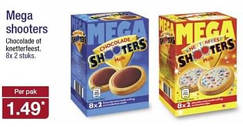 Aanbiedingen Mega shooters chocolade of knetterfeest - Huismerk - Aldi - Geldig van 22/04/2015 tot 28/04/2015 bij Aldi