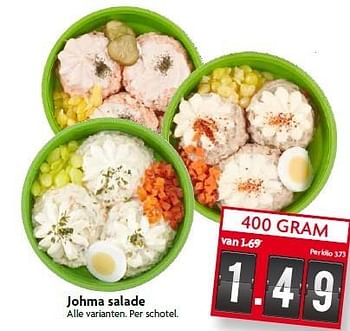 Aanbiedingen Johma salade - Huismerk - Deka Markt - Geldig van 26/04/2015 tot 02/05/2015 bij Deka Markt