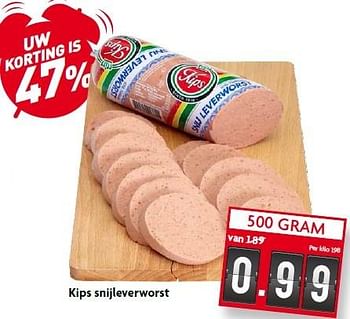 Aanbiedingen Kips snijleverworst - Kips - Geldig van 26/04/2015 tot 02/05/2015 bij Deka Markt