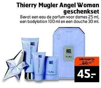 Aanbiedingen Thierry mugler angel woman geschenkset - Thierry Mugler - Geldig van 28/04/2015 tot 02/05/2015 bij Trekpleister