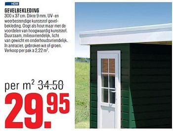 Aanbiedingen Gevelbekleding - HDM - Geldig van 20/04/2015 tot 02/05/2015 bij Multimate