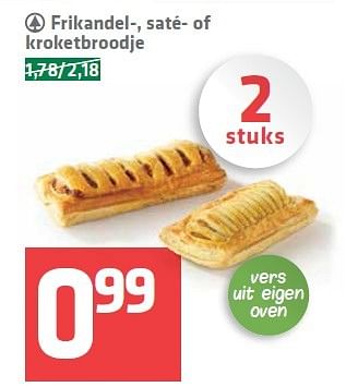 Aanbiedingen Frikandel-, saté- of kroketbroodje - Spar - Geldig van 23/04/2015 tot 29/04/2015 bij Spar