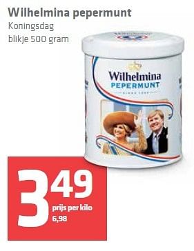 Aanbiedingen Wilhelmina pepermunt - Wilhelmina - Geldig van 23/04/2015 tot 29/04/2015 bij Spar