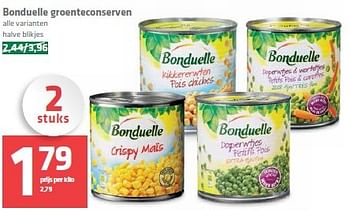 Aanbiedingen Bonduelle groenteconserven - Bonduelle - Geldig van 23/04/2015 tot 29/04/2015 bij Spar