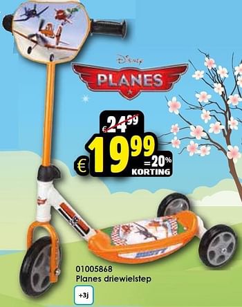 Aanbiedingen Planes driewielstep - Disney - Geldig van 02/05/2015 tot 17/05/2015 bij ToyChamp
