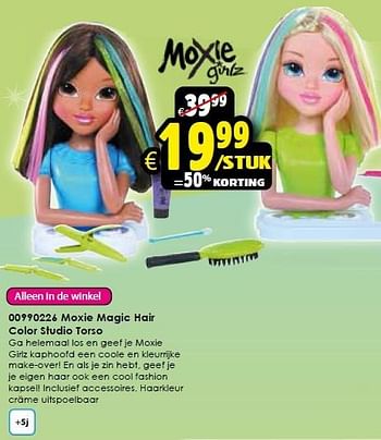 Aanbiedingen Moxie magic hair color studio torso - Moxie Girlz - Geldig van 02/05/2015 tot 17/05/2015 bij ToyChamp