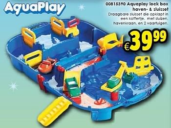 Aanbiedingen Aquaplay lock box haven- + sluisset - Aquaplay - Geldig van 02/05/2015 tot 17/05/2015 bij ToyChamp