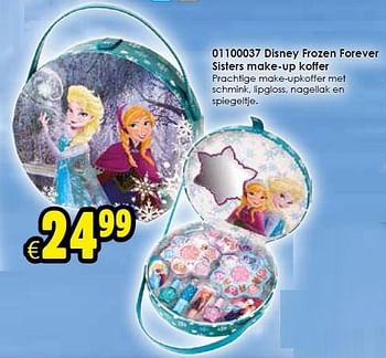 Aanbiedingen Disney frozen forever sisters make-up koffer - Disney  Frozen - Geldig van 02/05/2015 tot 17/05/2015 bij ToyChamp