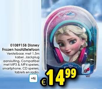 Aanbiedingen Disney frozen hoofdtelefoon - Disney  Frozen - Geldig van 02/05/2015 tot 17/05/2015 bij ToyChamp