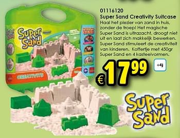 Aanbiedingen Super sand creativity suitcase - Goliath - Geldig van 02/05/2015 tot 17/05/2015 bij ToyChamp