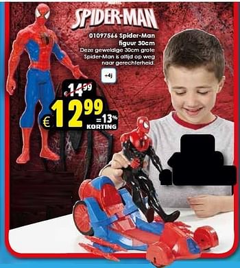 Aanbiedingen Spider-man figuur 30cm - Spider-man - Geldig van 02/05/2015 tot 17/05/2015 bij ToyChamp