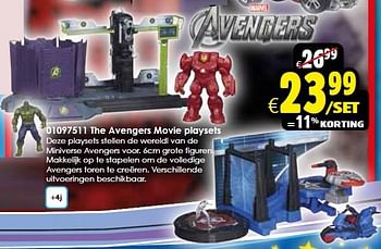 Aanbiedingen The avengers movie playsets - Avengers - Geldig van 02/05/2015 tot 17/05/2015 bij ToyChamp