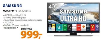 Aanbiedingen Samsung ultra hd tv ue40ju6445 - Samsung - Geldig van 27/04/2015 tot 02/05/2015 bij Expert