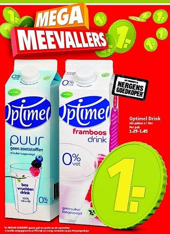 Aanbiedingen Optimel drink - Optimel - Geldig van 26/04/2015 tot 02/05/2015 bij Plus