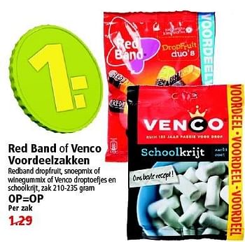 Aanbiedingen Red band of venco voordeelzakken - Red band - Geldig van 26/04/2015 tot 02/05/2015 bij Plus